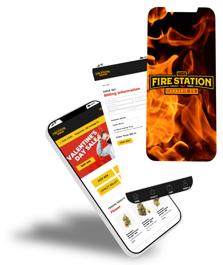 cannabis app design development case study fire station dispensary michigan