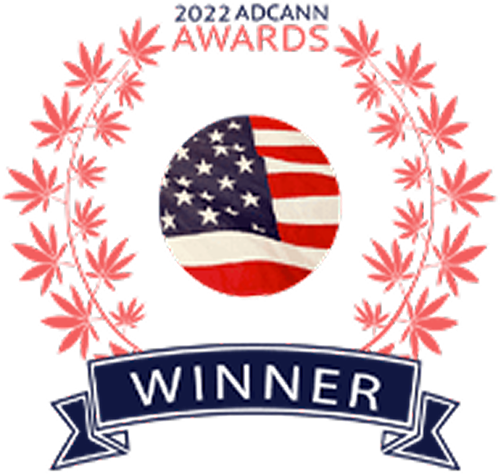 adcann cannabis award winner badge 2022